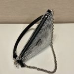 Сумка PRADA Triangle с кристаллами