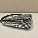 Сумка PRADA Triangle с кристаллами