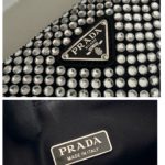 Сумка PRADA Triangle с кристаллами